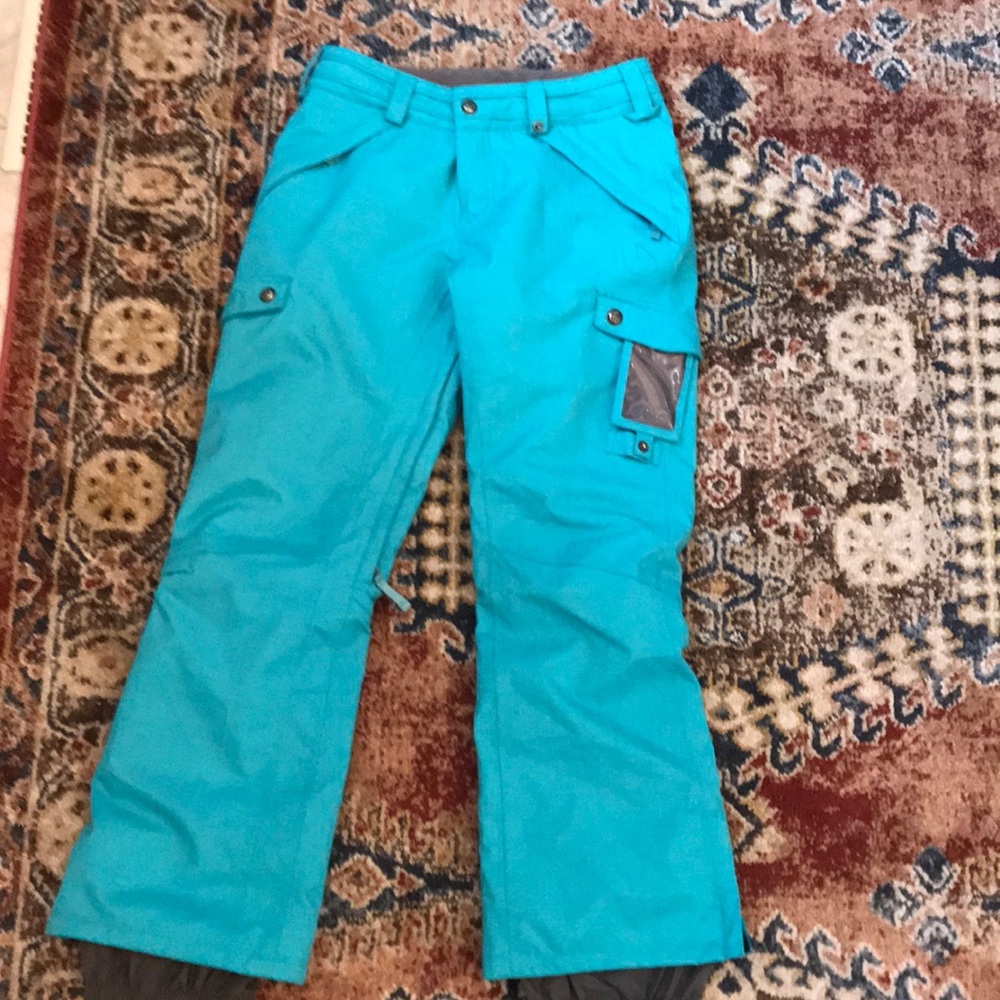 TEAL SIZE SMALL BURTON SNOWPANTS